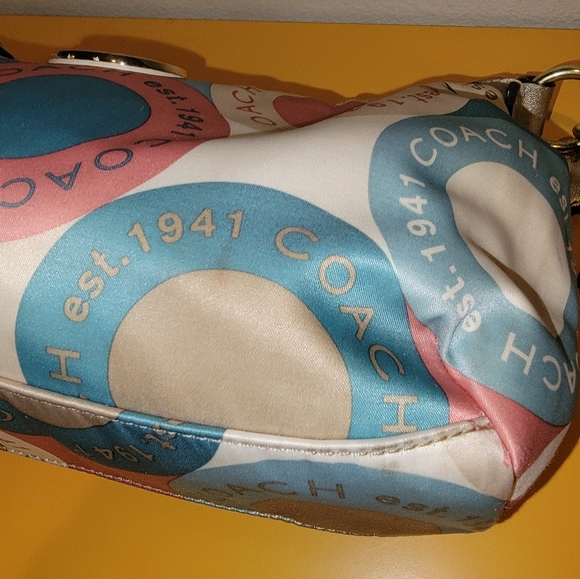 Coach multicolor handbag bag - Picture 4 of 6